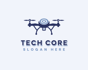 Tech Drone Surveillance logo design