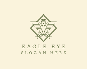 Green Cannabis Eagle logo