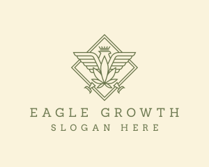 Green Cannabis Eagle logo