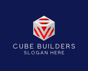 Modern Gaming Cube logo design