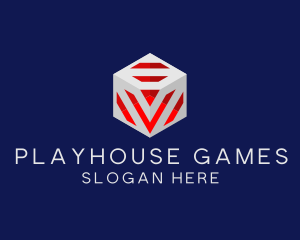 Modern Gaming Cube logo design