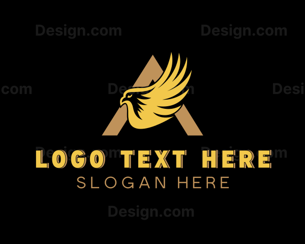 Eagle Falcon Hawk Letter A Logo