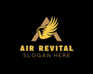 Eagle Falcon Hawk Letter A logo design