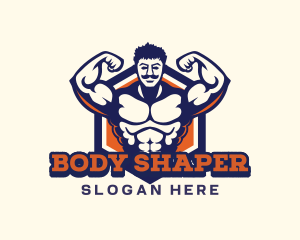 Gym Fitness Muscle logo design