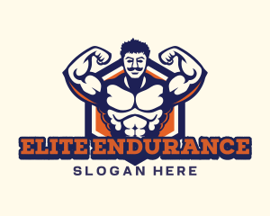 Gym Fitness Muscle logo design