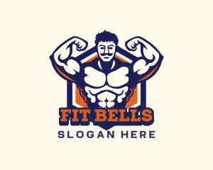 Gym Fitness Muscle logo design