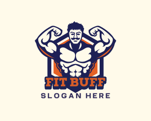 Gym Fitness Muscle logo