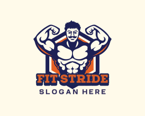 Gym Fitness Muscle logo design