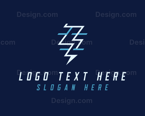 Tech Flash Electrical Lightning Logo