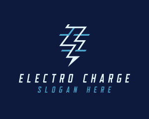 Tech Flash Electrical Lightning logo design