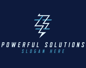 Tech Flash Electrical Lightning logo design