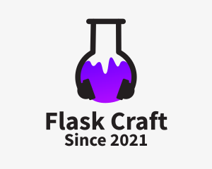 Flask Audio Headset logo design