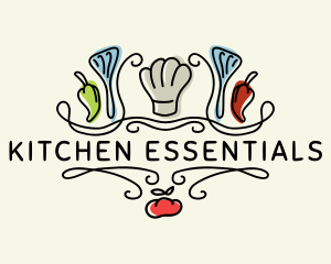 Restaurant Kitchen Spatula logo design