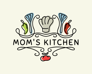 Restaurant Kitchen Spatula logo design