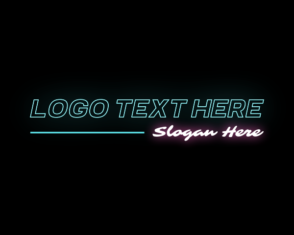 Neon Tilt Wordmark logo