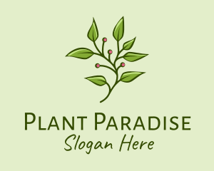 Berry Plant Seedling  logo design