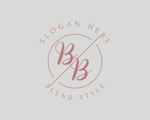 Makeup Style Monogram logo design