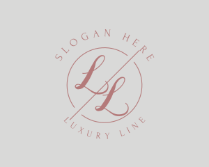 Makeup Style Monogram logo design