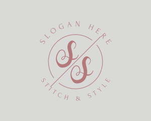 Makeup Style Monogram logo design