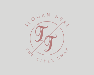 Makeup Style Monogram logo design