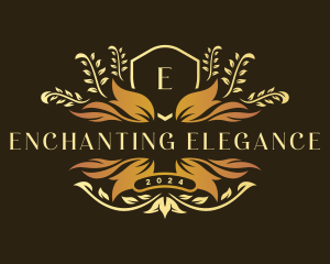 Floral Elegant Crest logo design