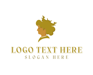 Gold Queen Portrait logo