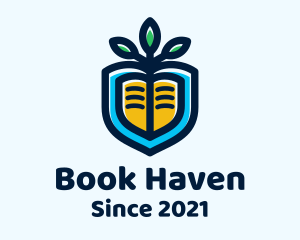 Plant Shield Book logo design