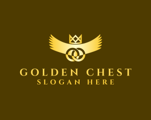 Golden Crown Wings logo design