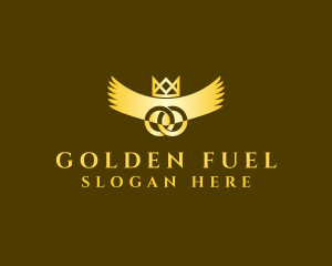 Golden Crown Wings logo design