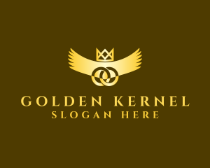 Golden Crown Wings logo design