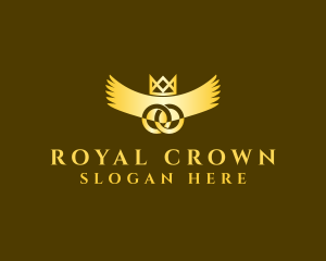 Golden Crown Wings logo design