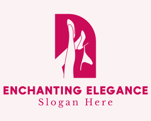 Erotic Woman Legs logo design