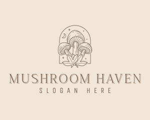 Mushroom Fungi Mycology logo design