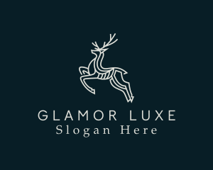 Luxe Deer Animal logo design