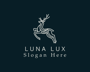 Luxe Deer Animal logo design