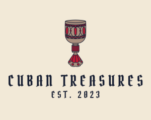 Medieval Wine Goblet  logo design