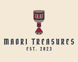 Medieval Wine Goblet  logo design