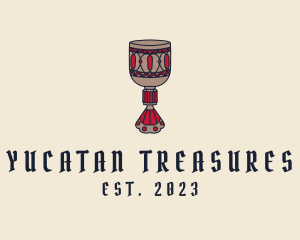 Medieval Wine Goblet  logo design