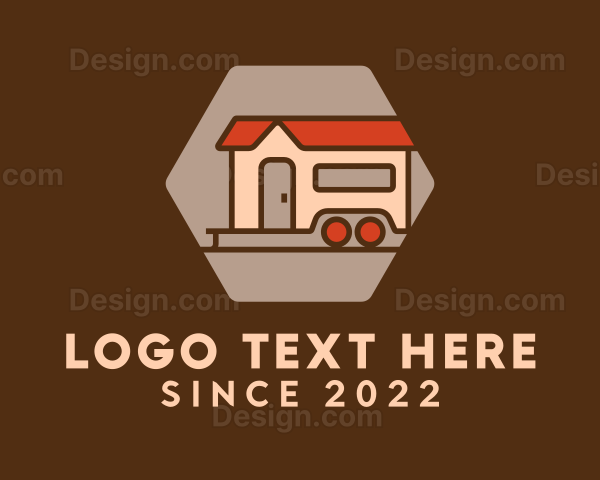 Camper Trailer House Logo