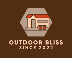 Camper Trailer House logo design