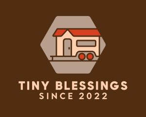 Camper Trailer House logo design