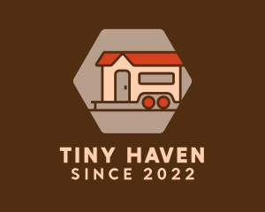 Camper Trailer House logo design