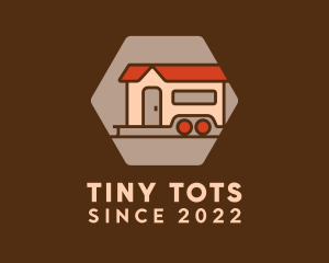 Camper Trailer House logo design