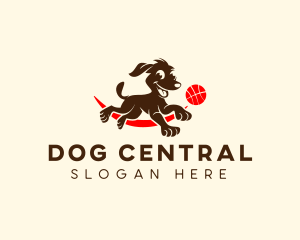 Ball Play Dog  logo design