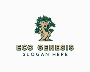 Eco Garden Tree logo design