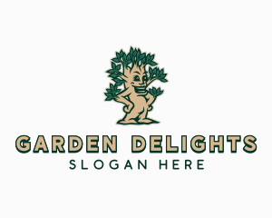 Eco Garden Tree logo design