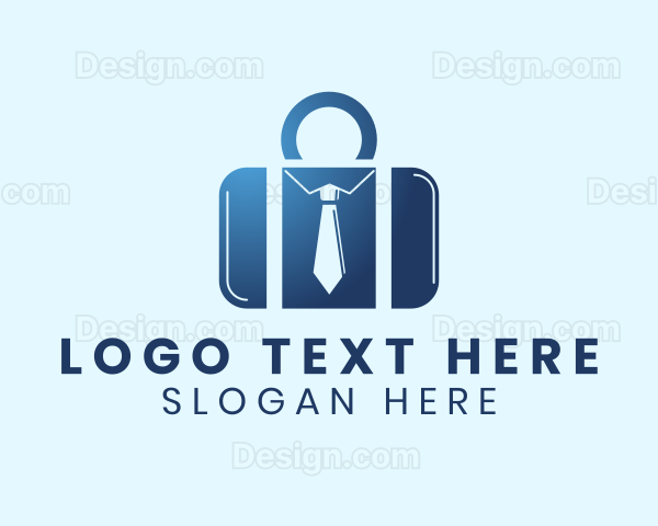 Blue Business Suitcase Logo