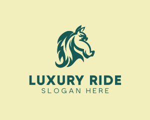 Equestrian Horse Head  logo design