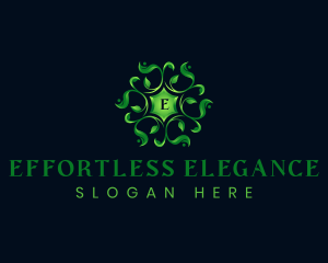 Ornamental Leaves Nature Logo