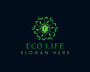 Ornamental Leaves Nature logo design